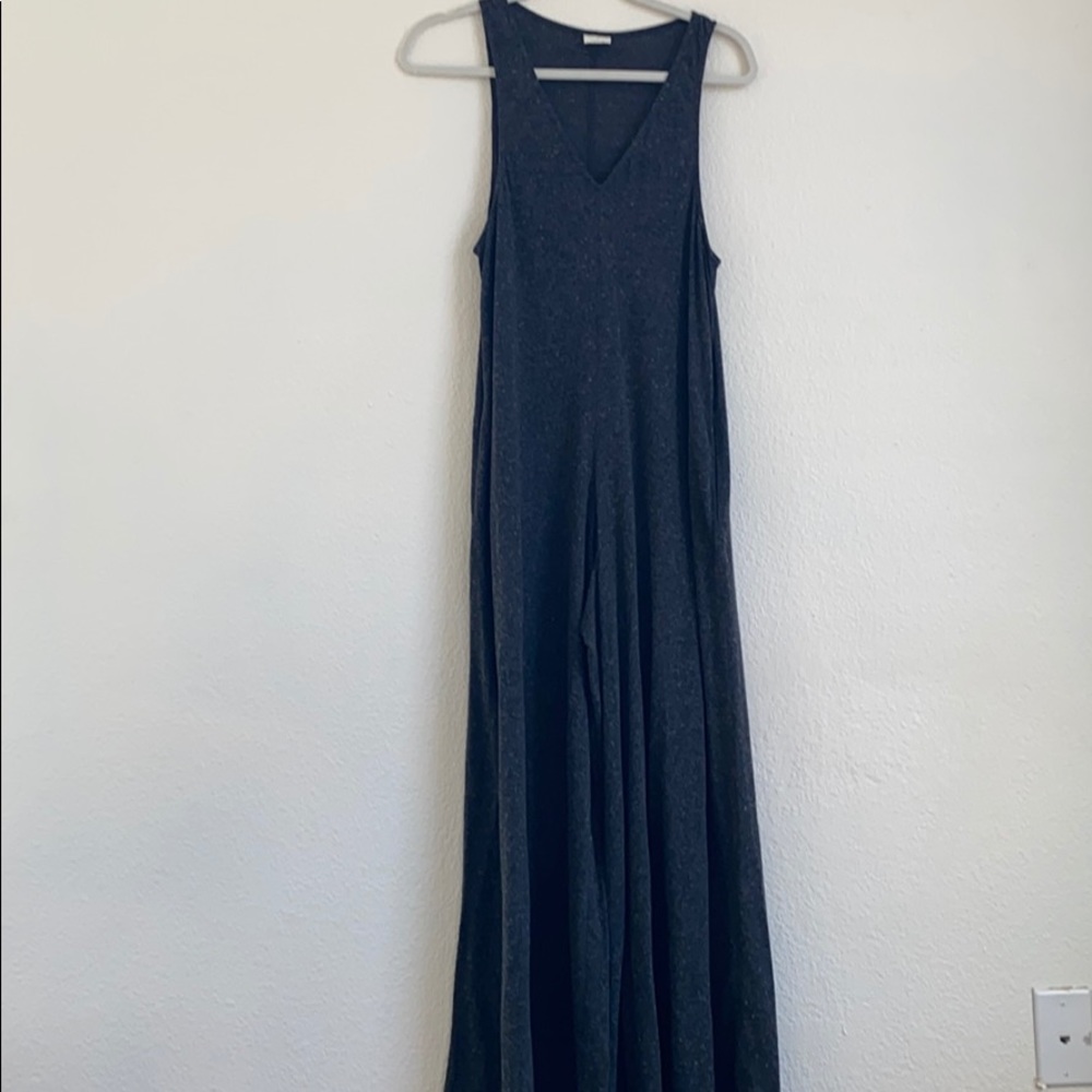 Jumper wide legs dark grey